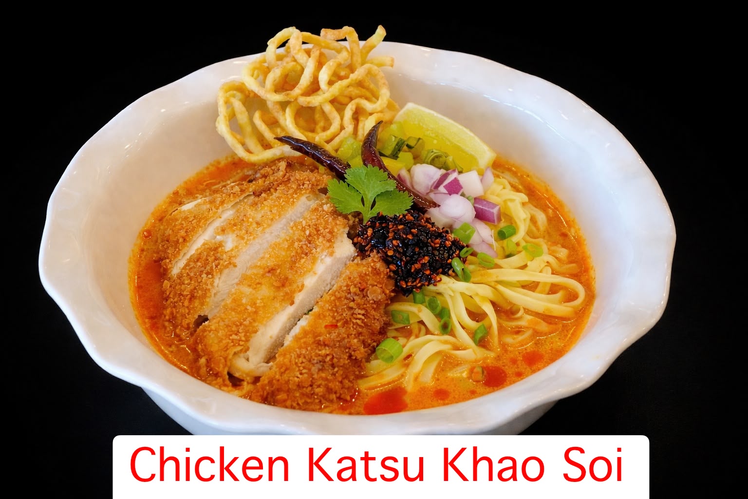 Chicken Katsu Khao Soi