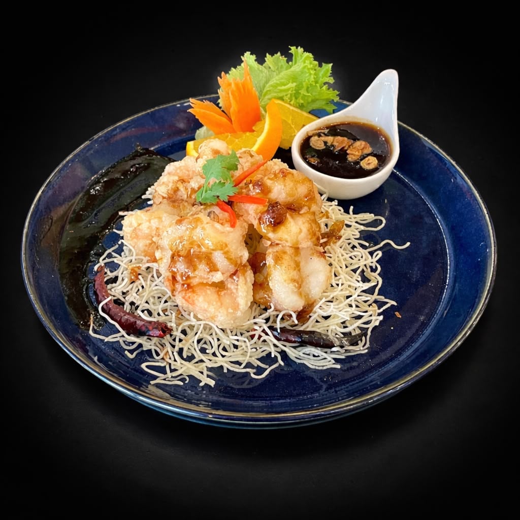 Koong Tod Sauce Ma Kham