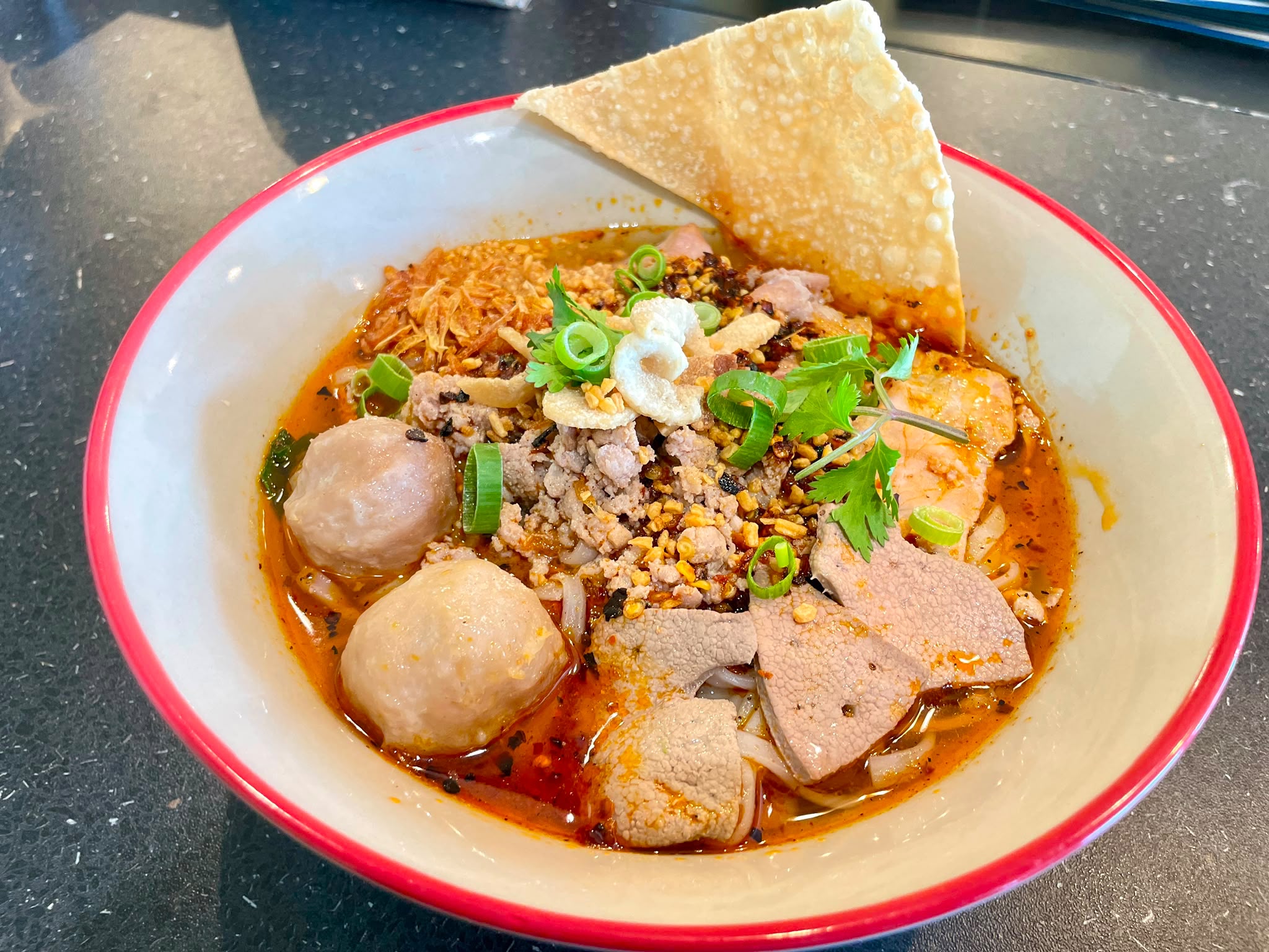 Tom Yam Pork Noodle